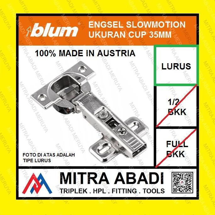 Engsel Blum Engsel Sendok Blum Slowmotion Lurus