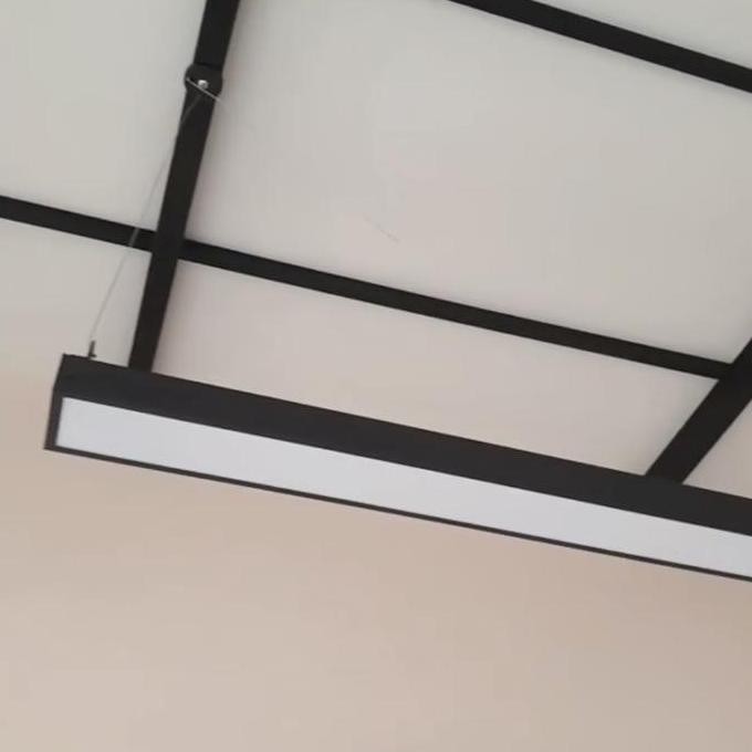 36W 120 cm - Lampu Gantung LED Persegi Panjang Kotak Lampu Kantor Plafon LED Downlight Lampu Kerja O