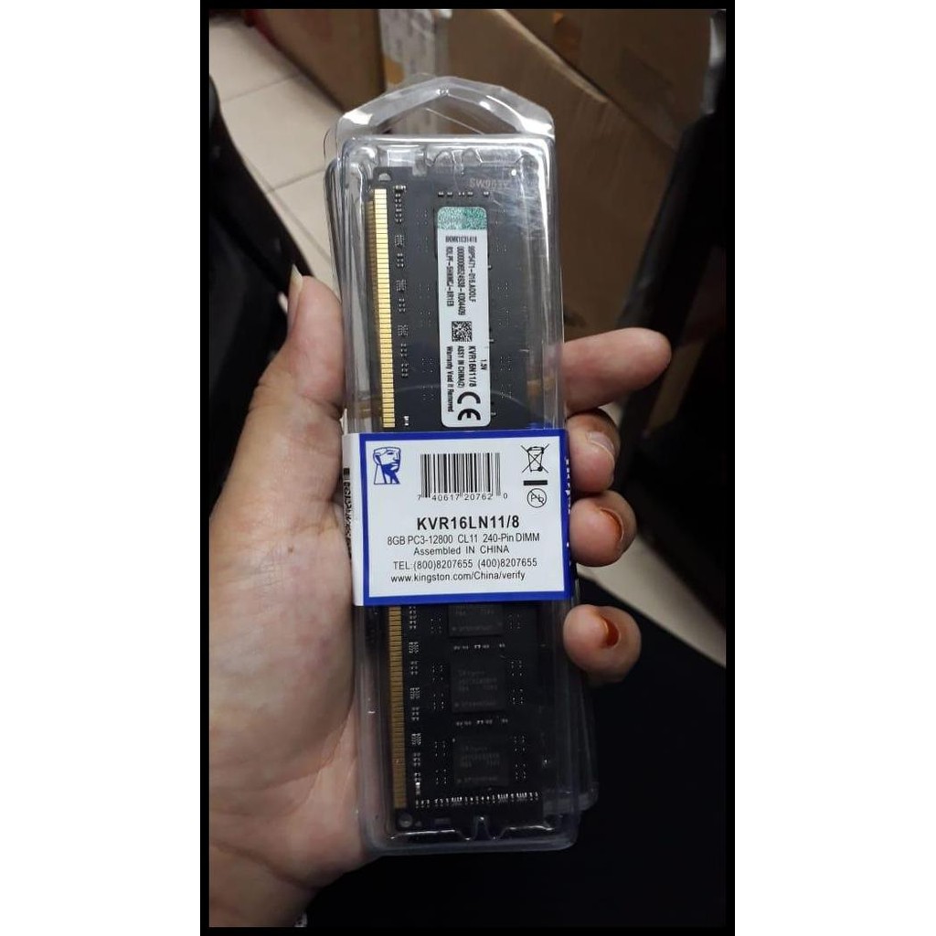 Terlaris RAM MEMORY KINGSTON DDR3 8GB PC12800 / PC1600MHZ LONGDIM Best Seller