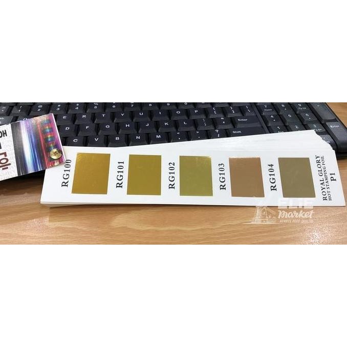 KERTAS FOIL / HOT STAMPING FOIL / Hotprint / Poly Emboss Undangan EMAS