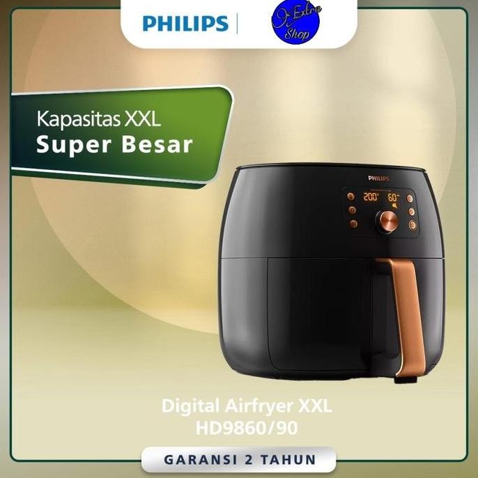 PHILIPS Premium Air Fryer HD9860/90 XXL Airfryer HD9860 HD 9860