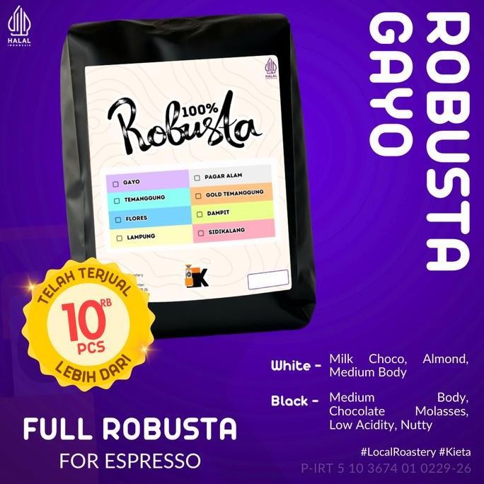 

Kopi Fine Robusta Aceh Gayo By Kieta Coffee 250Gr - Biji Kopi