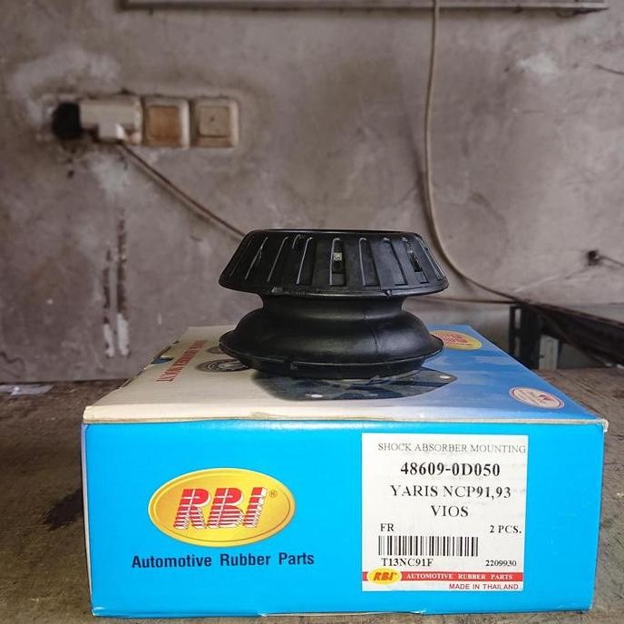 KARET SUPPORT SHOCKBREAKER DEPAN VIOS YARIS 48609-0D050 RBI