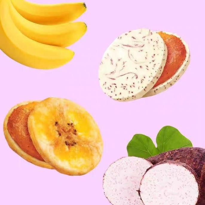 

Snack Keripik Buah Taro Chips Kering Isi Selai Freeze Fruit Dried Healty