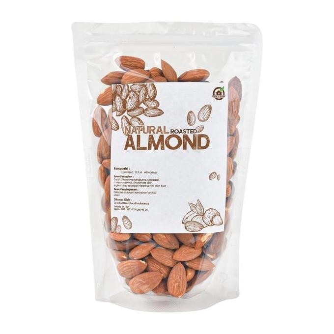 

Natural Roasted Almond ( Kacang Almond Panggang Alami ) 1Kg Kualitas Terbaik Harga Termurah