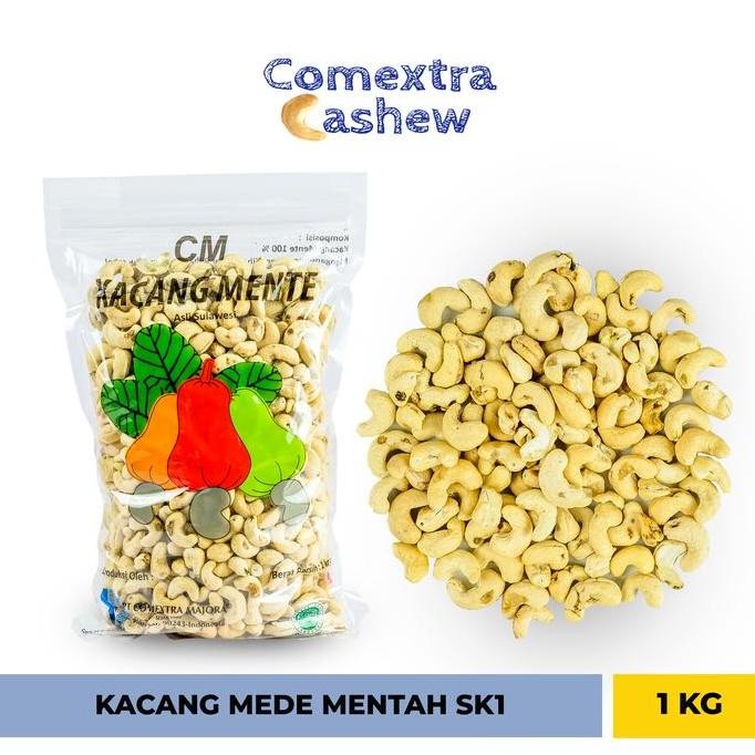 

Sk1 Kacang Mede Mentah Utuh 1Kg - Indonesia Cashew Mente Mete Food Kualitas Terbaik Harga Termurah