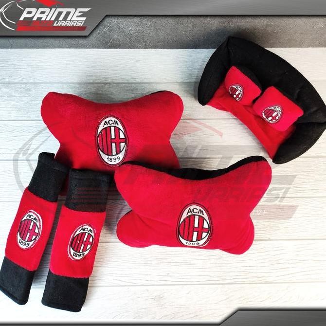 Bantal Jok Mobil Universal 3 IN 1 rest Car Set 3 IN 1 AC MILAN