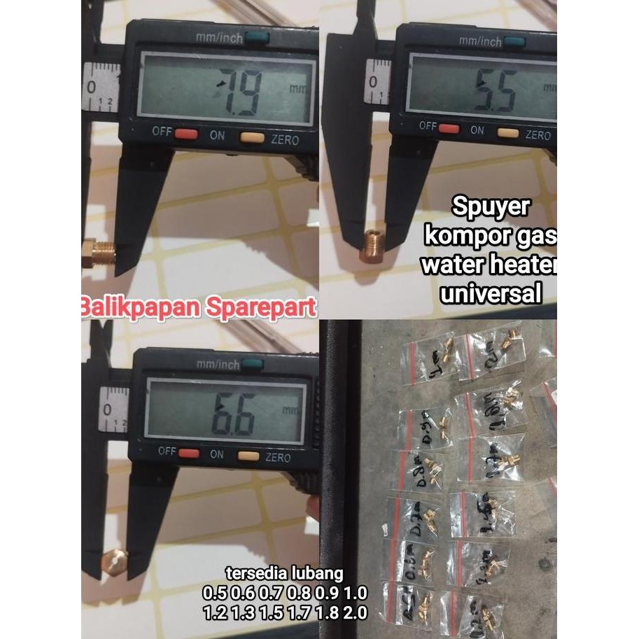 `````````] Spuyer Nozzle kompor gas lpg water heater paloma semawar