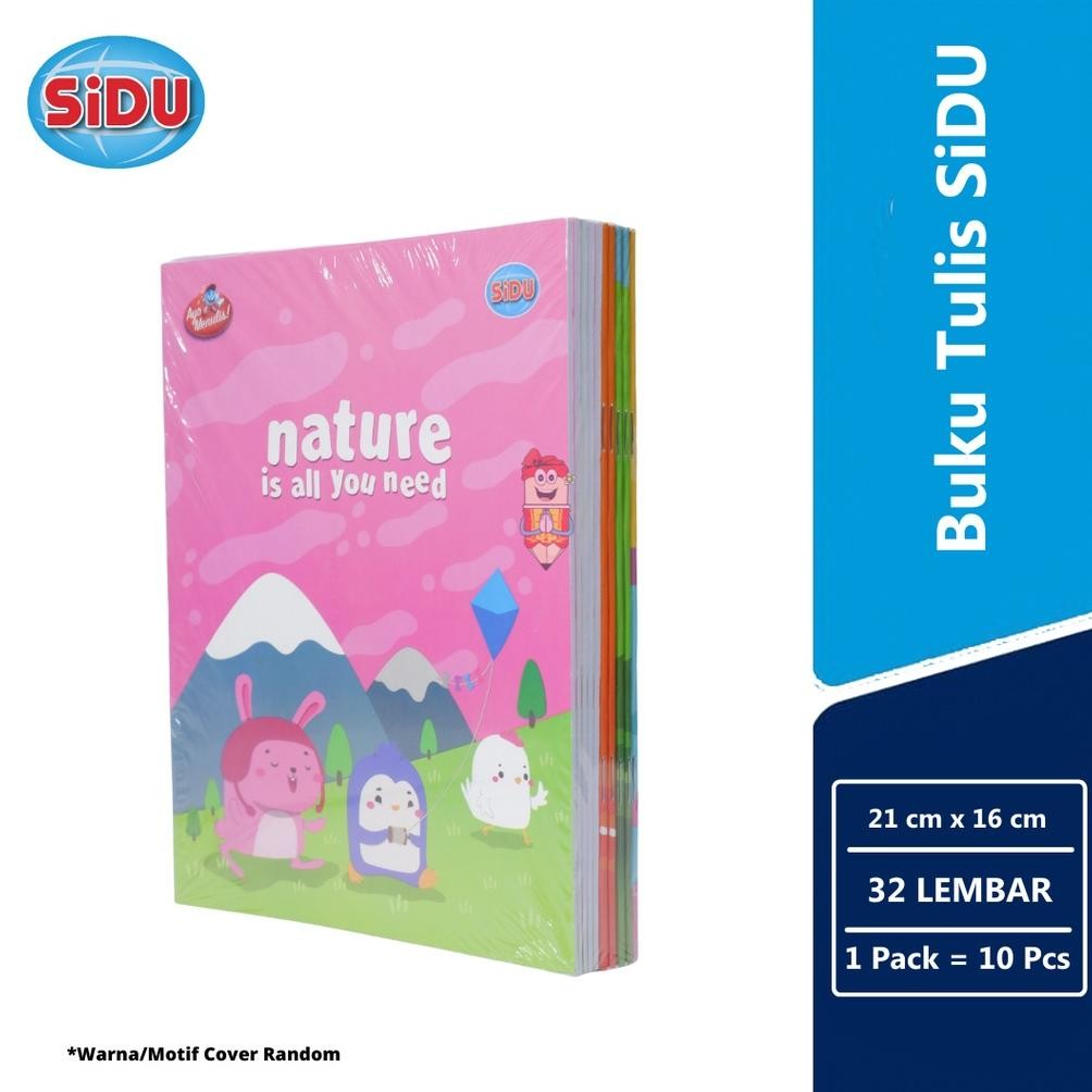 

Buku Tulis SiDU 32 Lembar Isi 10 Pcs Kertas 60 GSM
