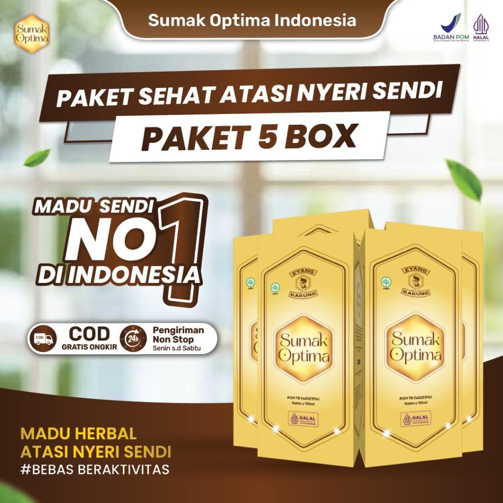 

Paket 5 Box Sumak Optima Madu Herbal 100% Meningkat Imunitas Secara Alami Terlaris Best Quality 100% Original