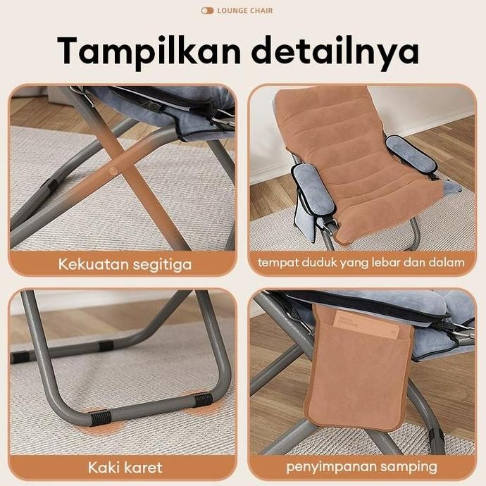COD [AK]SOFA KURSI MALAS KURSI SANTAI DENGAN SANDARAN KAKI KURSI BELAJAR KURSI MULTIFUNGSI KURSIHITA