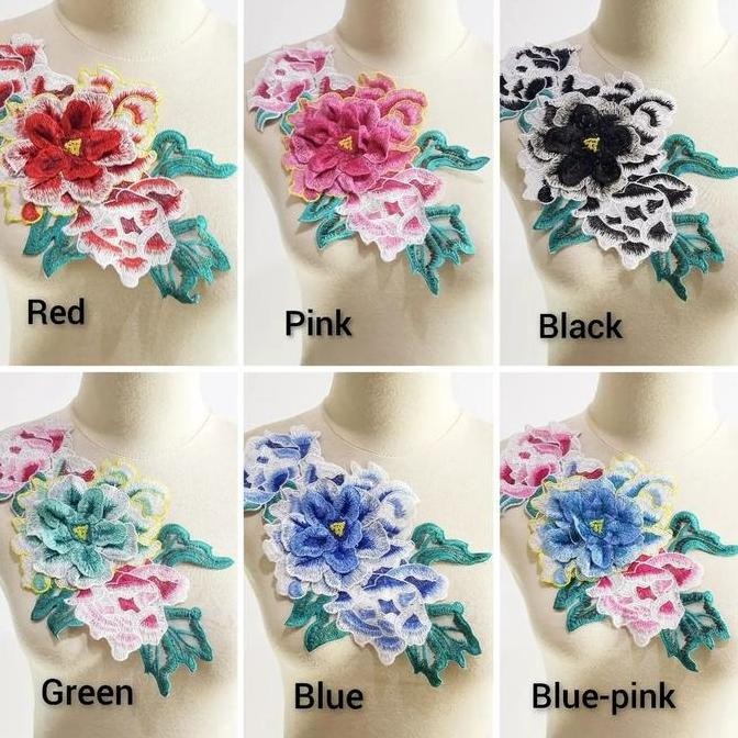 

] aplikasi bordir bunga 3d