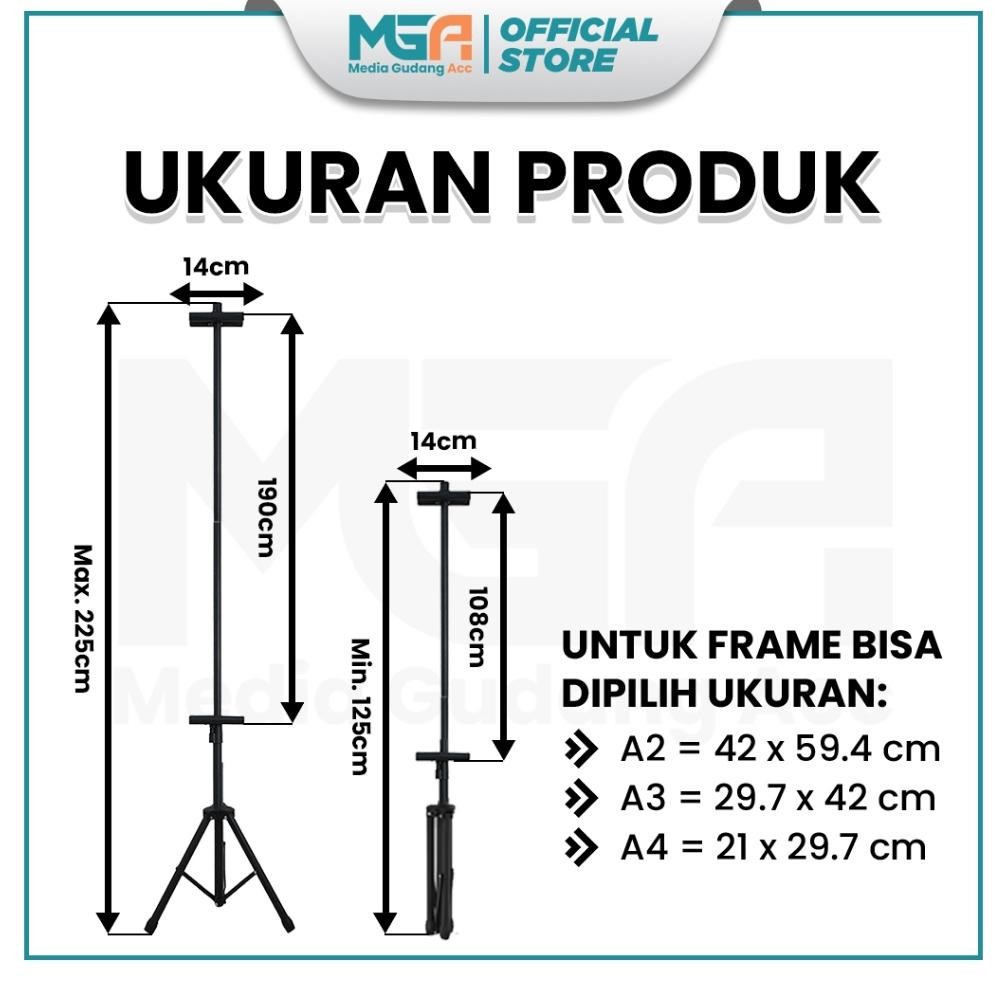 Tripod Banner 2 Sisi / Tripod Stand Banner / Standing Banner 2 Sisi Display