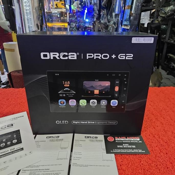 ready  Head Unit Android ORCA QLED PRO+ G2 SERIES ADR-9988 RAM 4GB/64GB 7 in