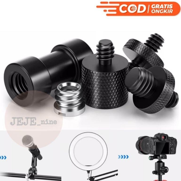 Sekrup adapter Converter stand mic stand light tripod kamera headball monopod
