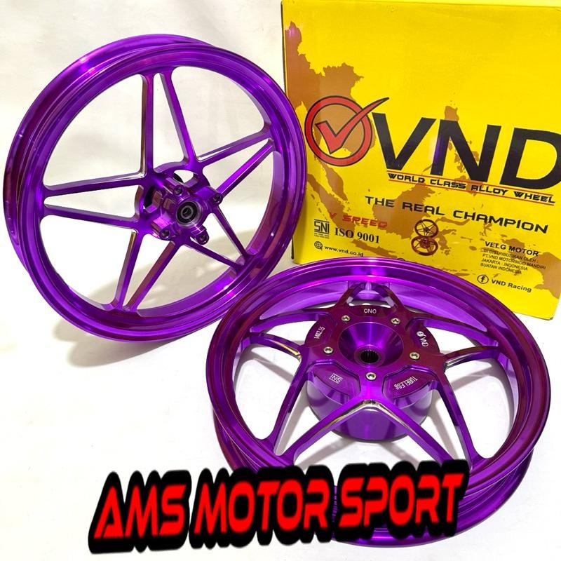 Pelek Vnd V Speed Gen 2 R-14 185X14 & 215X14 Vario 125/150 /Beat /Scoopy/ Genio Terbaru Best Quality