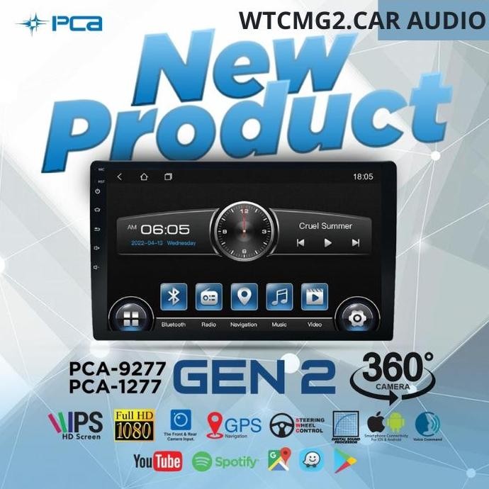 ready  head unit android pca gen 2 ram 4/64 GB 9 dan 10 inch