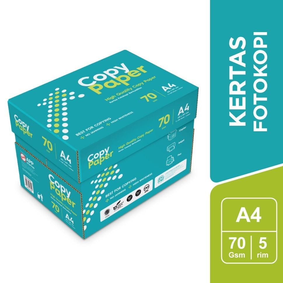 

Copy Paper Kertas HVS Fotocopy A4 70 GSM 1 Boks / Box / Dus