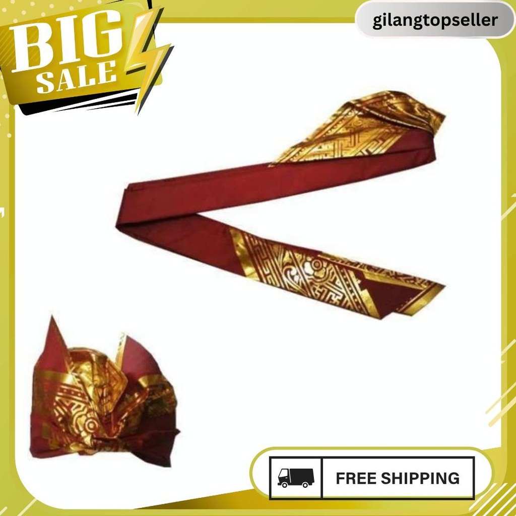 Udeng Bali Putih _ Iket Bali Prada Iket Sendiri Praktis Gratis Ongkir