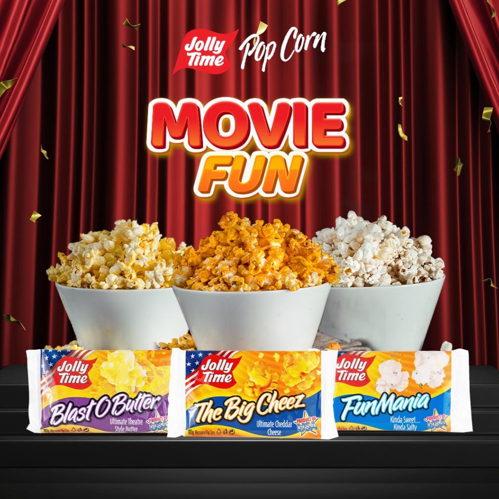 

Fue-K5X20 Exclusive Merry Jo X Jolly Time - Paket Movie Fun (1Bob, 1Fm, 1Tbc) - Mircowave Popcorn Si-19