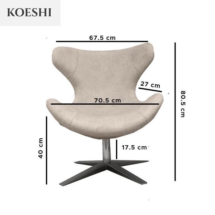 SOFA LOUNGE SWIVEL CHAIR KURSI SANTAI MALAS, | KOESHI - TOMO CHAIR