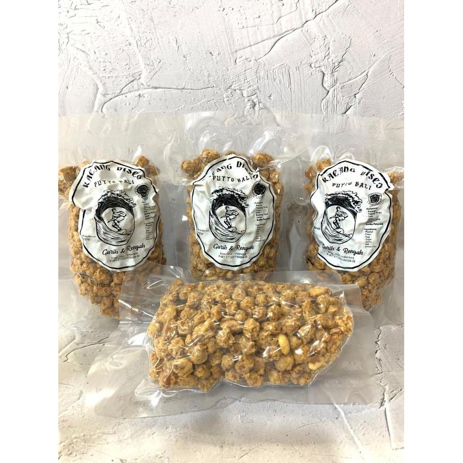 

Kacang Disco Putto Bali Vakum 225Gr / Kacang Telur Disko Bali