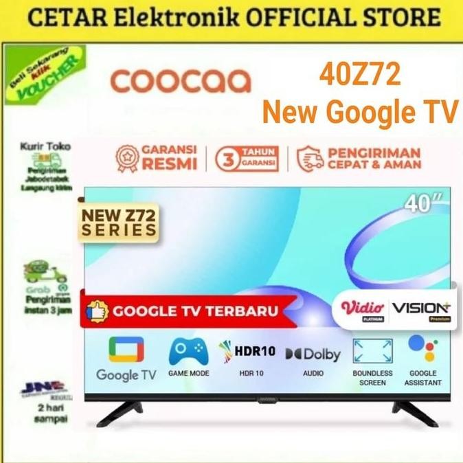 Coocaa Led 40 Inch Smart Tv 40S5G Android Tv