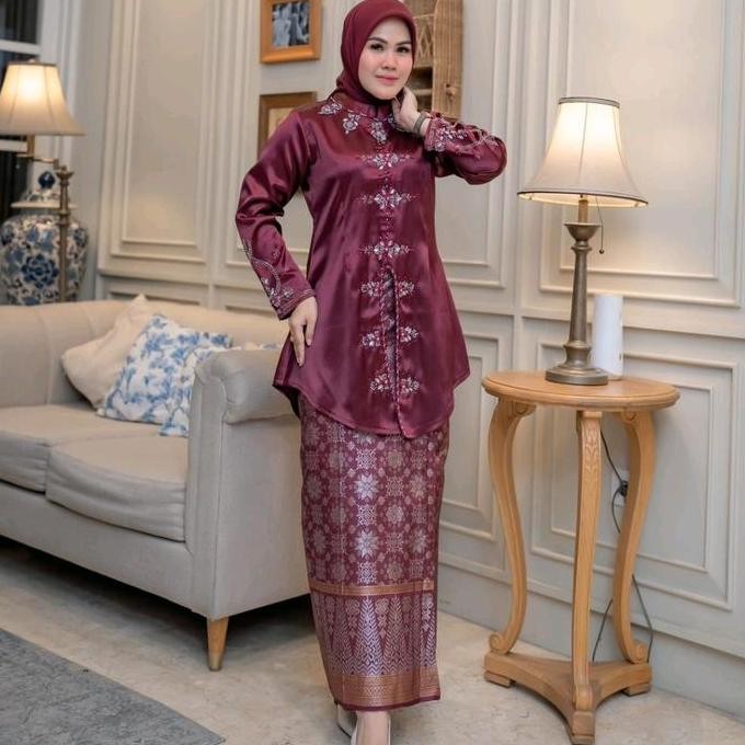 IRIANA SET 3//SETELAN KEBAYA SATIN PAYET PREMIUM//SETELAN KEBAYA PESTA SATIN PAYET ELEGAN//SETELAN K