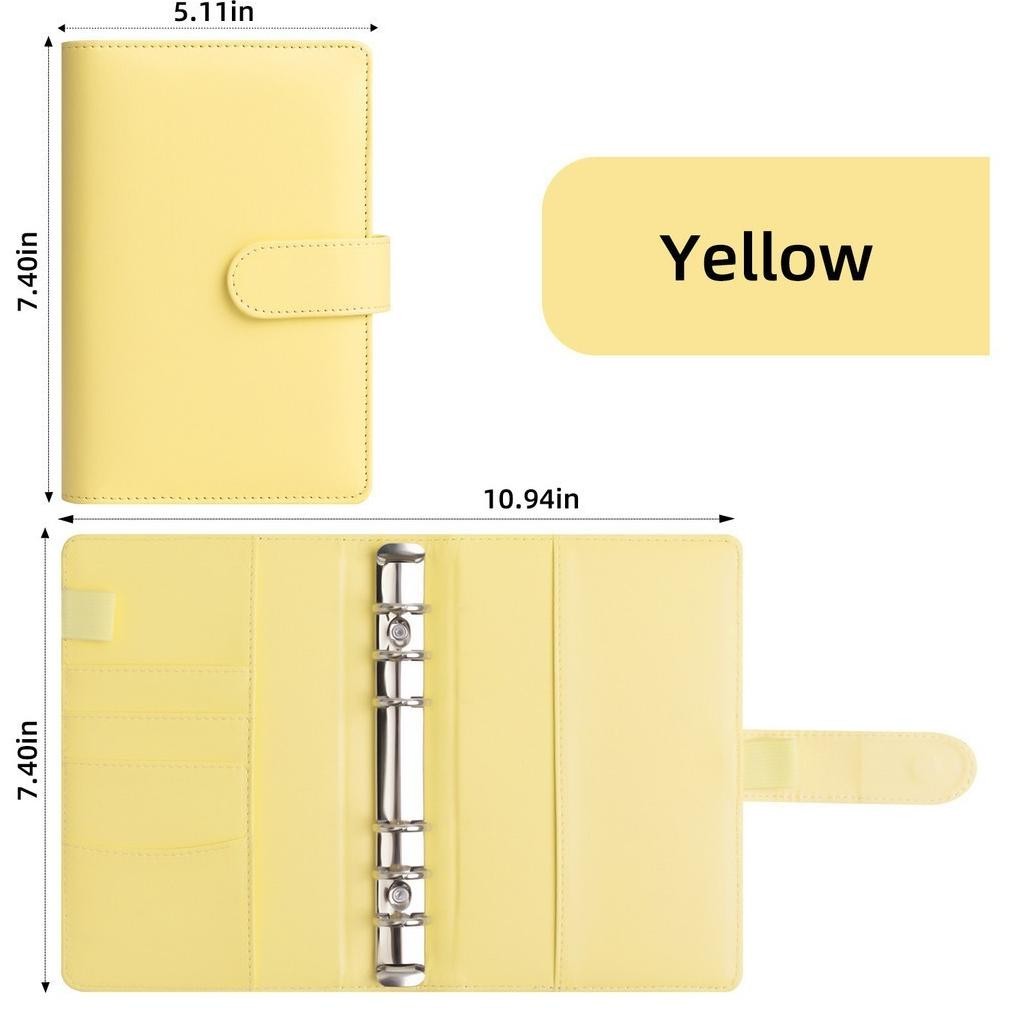 

A6 Binder Kulit Sintetis 6 Lubang Binder Keuangan Binder Budgeting Binder Tabungan Lucu