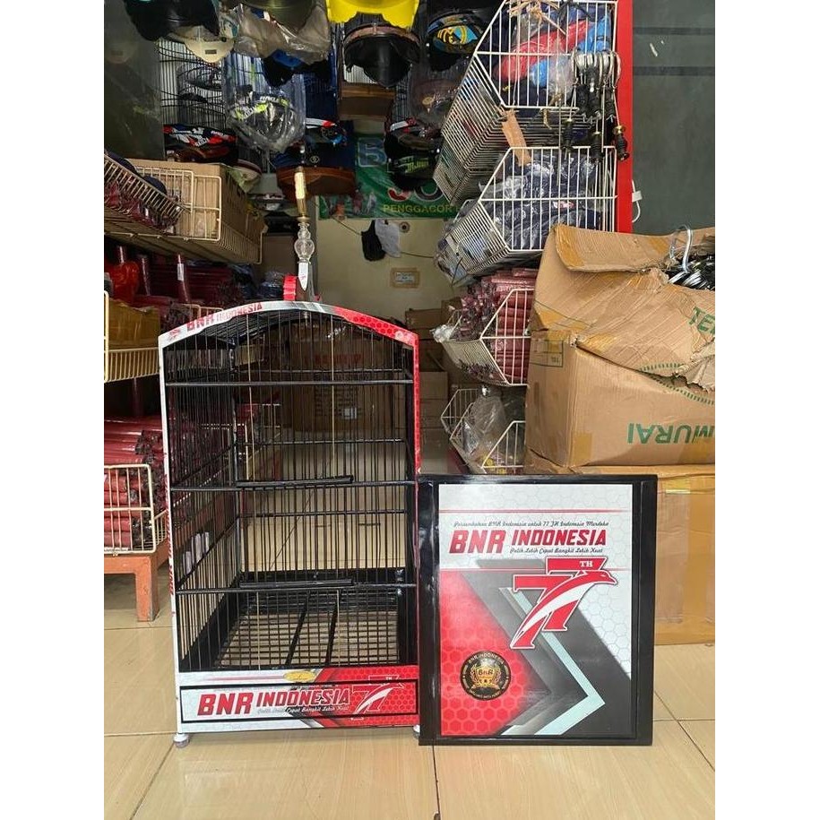 SANGKAR KANDANG KOTAK BNR INDONESIA DECAL 77 NO 1 DAN 2