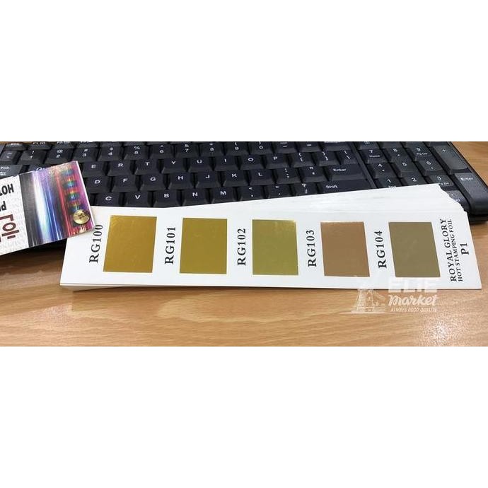 

TERBARU KERTAS FOIL / HOT STAMPING FOIL / Hotprint / Poly Emboss Undangan EMAS