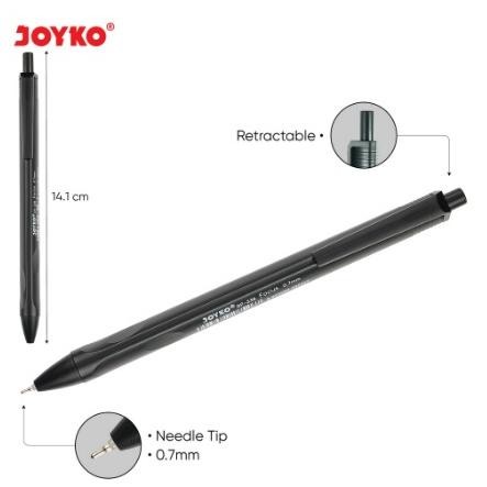 

Berkualitas 12Pcs Ball Pen Pulpen Pena Joyko Bp-338 Focus 0.7 Mm Bolpen Murah Hitam Black Warna Warni Lucu Grosir Tidak Mudah Prermium