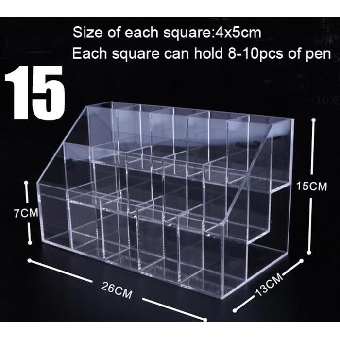 Rak Pulpen Acrylic Organizer Stand Pensil Holder Arkilik Alat Tulis Original Dan Terpercaya