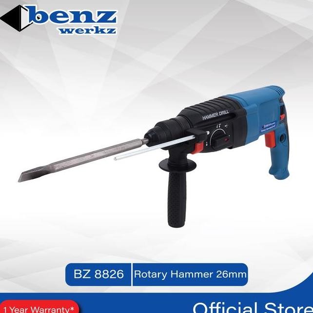 Mesin Bor Bobok Beton Tembok 26 Mm Rotary Hammer Benz Werkz