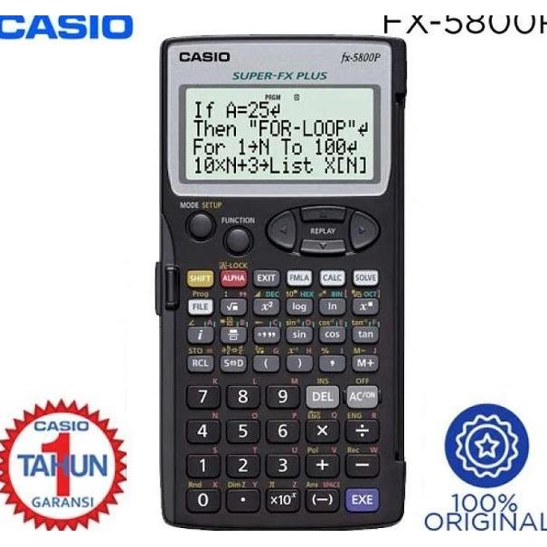 

Kalkulator Casio Fx 5800P Fx5800 Calculator Programmable Scientific Co