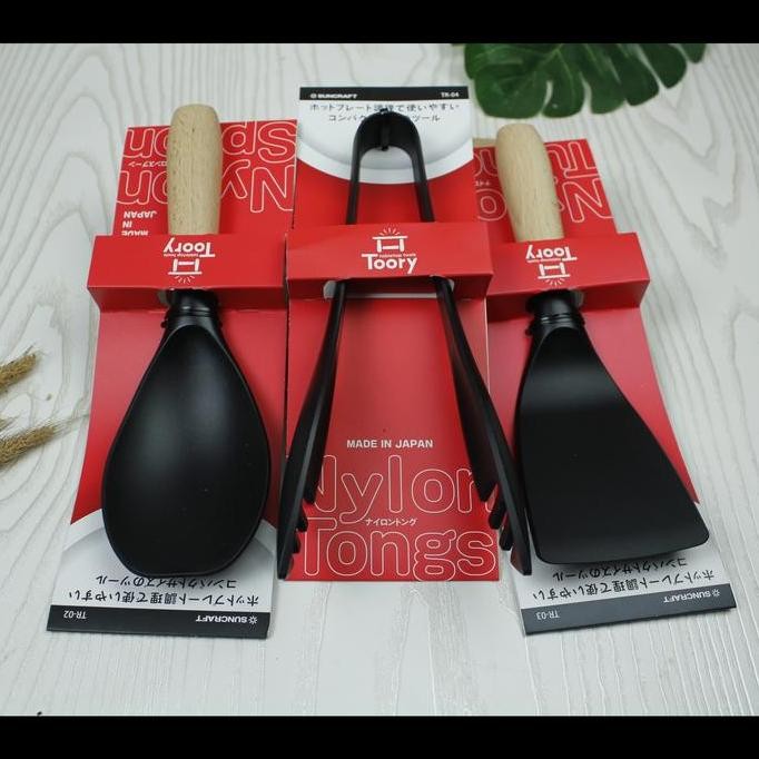 

Terlaris Suncraft Nylon Turner Tongs Spoon Penjepit Spatula Tahan Panas Import