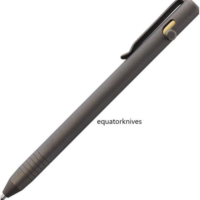 

Big008Tbk Big Idea Design Slim Bolt Action Pen Titanium Stonewash Co