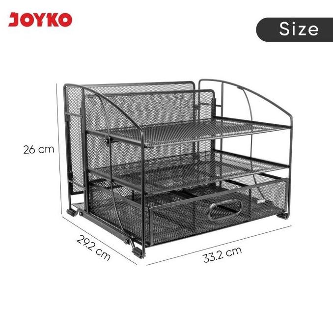 

New Product - Joyko Desk Set Besi Rak Surat 3 Susun Document Tray Ds-65 Kiarastoreku