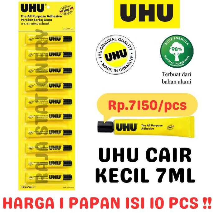 

New Product - Uhu All Purpose Glue 7Ml Lem Serbaguna Uhu Cair Bening Kecil [10Pcs] Kiarastoreku