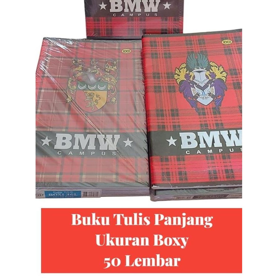 

1Pack=10Buah Buku Tulis Panjang Buku Tulis Boxy 50 Lembar (Bmwspl1001) Co
