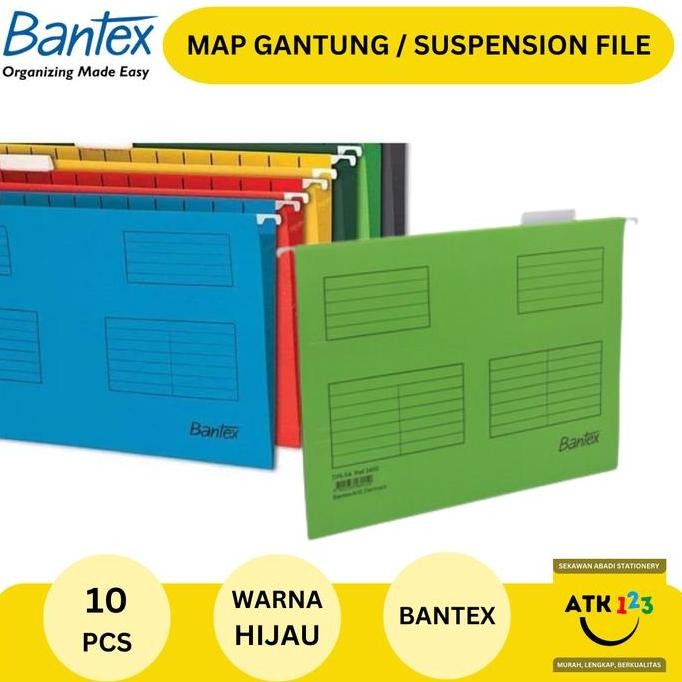 

[SOSHOP] MAP GANTUNG / SUSPENSION FILLING FOLDER MERK BANTEX (ISI 10 PCS) KANTOR