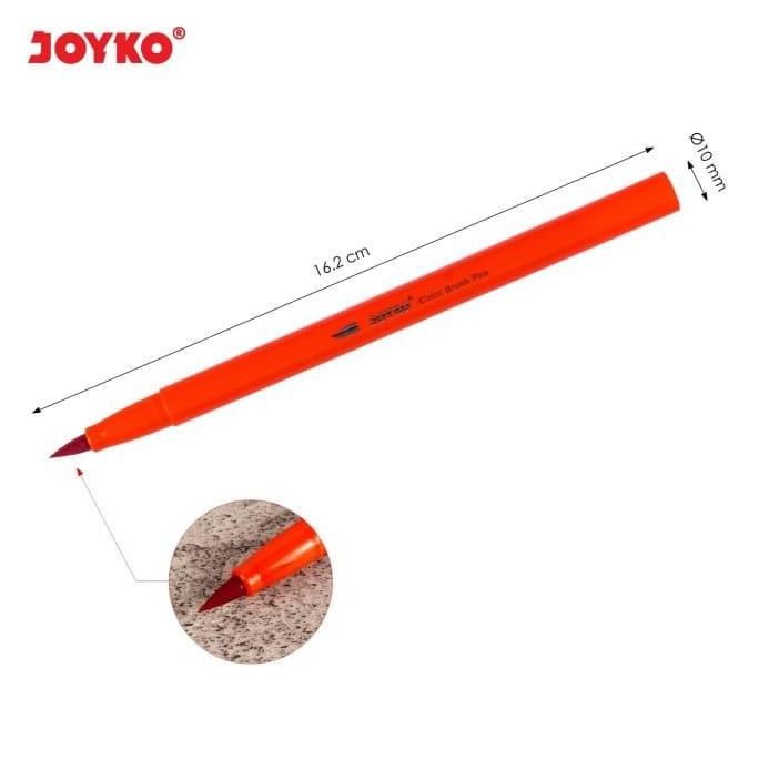 

New Product - 24 Color Brush Pen Joyko Single Tip Pena Kuas Warna Clp-26 Atk1037Jy Kiarastoreku