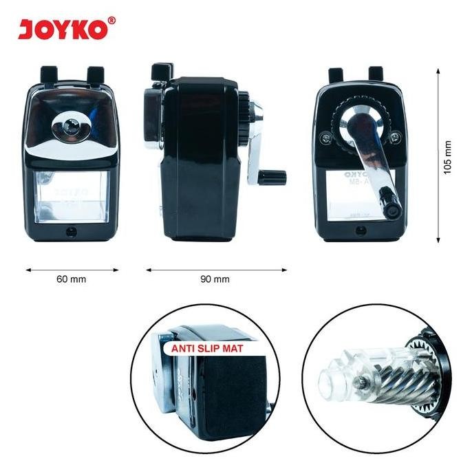 

Nokida Rautan Pensil Putar Joyko A-5M / Serutan Rotary Pencil / Kerokan Meja Super Tajam Co