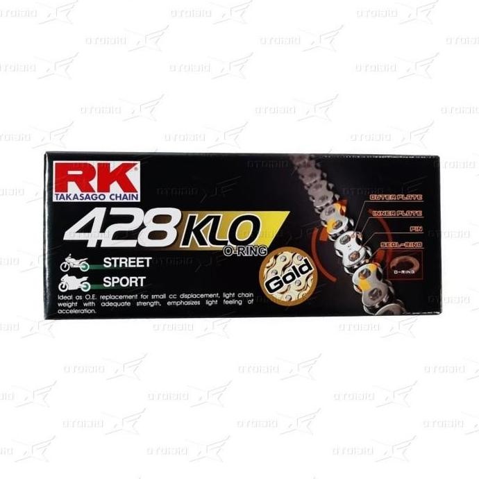 Rantai Rk Takasago Chain 428 Klo O-Ring 130L