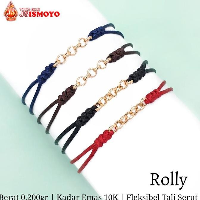 Gelang Tali Kombinasi Emas Rolly J5 Ismoyo Co