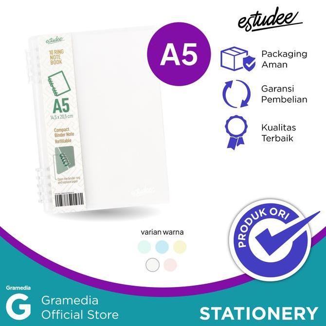 

New Product - Estudee 10Ring Notebook A5 White Kiarastoreku
