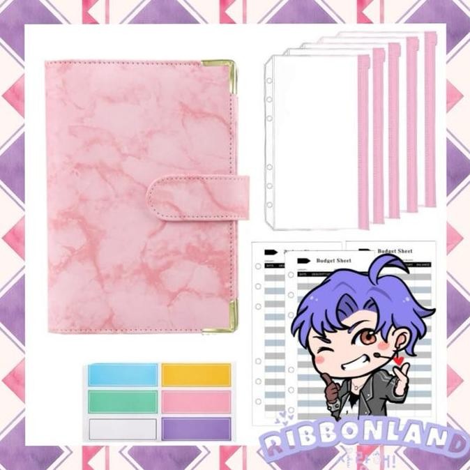 

Set A6 Lengkap Binder Kulit Marmer Nabung Hemat Kertas Paper Co