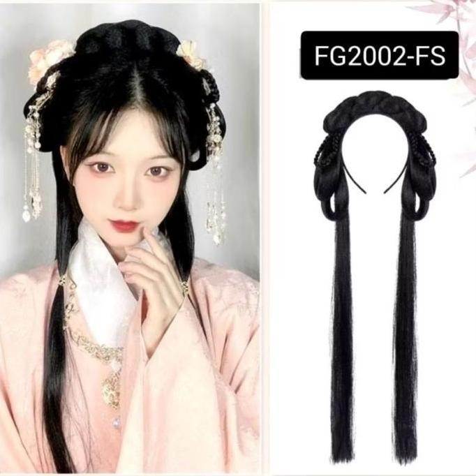 NEW Bando Wig Rambut China/ Bando Hanfu/ Wig China