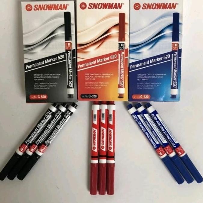 

Spidol Snowman G-520 (12 Pcs) Co