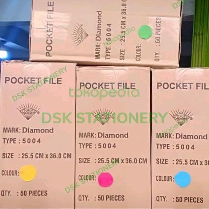 

Map Pocket File Diamond 5004 Perbox Isi 50 Pcs Co